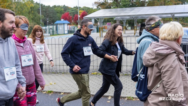 Fot. Robert Stachnik [Radio Szczecin] Pobiegli w ciemno w Szczecinie... [ZDJĘCIA]