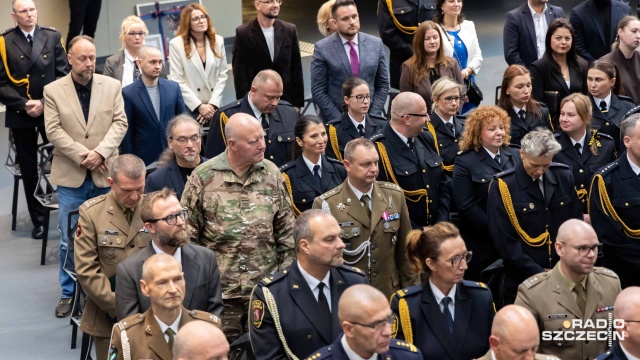 Fot. Robert Stachnik [Radio Szczecin] "Staramy się być wszędzie tam, gdzie nas potrzeba". Szczecińska Straż Miejska świętuje 35-lecie [ZDJĘCIA]