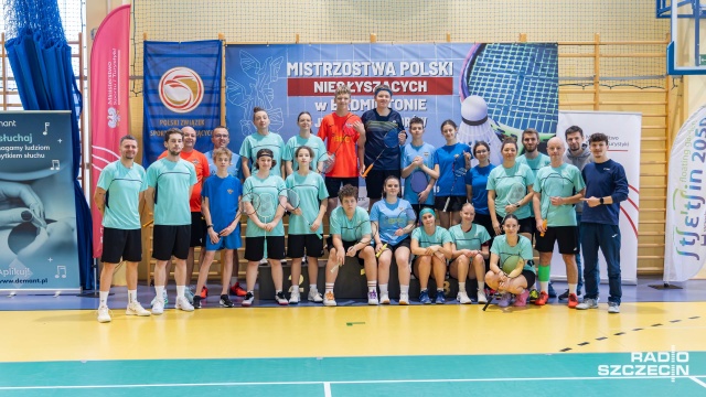Fot. Robert Stachnik [Radio Szczecin] Mierzyn. Mistrzostwa Polski niesłyszących w badmintonie [ZDJĘCIA]