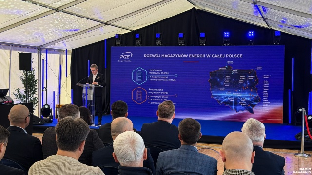 Fot. Wojciech Ochrymiuk [Radio Szczecin] Rozpoczęła się budowa Magazynu Energii Gryfino. Koszt inwestycji to ponad 1,14 mld zł [WIDEO, ZDJĘCIA]