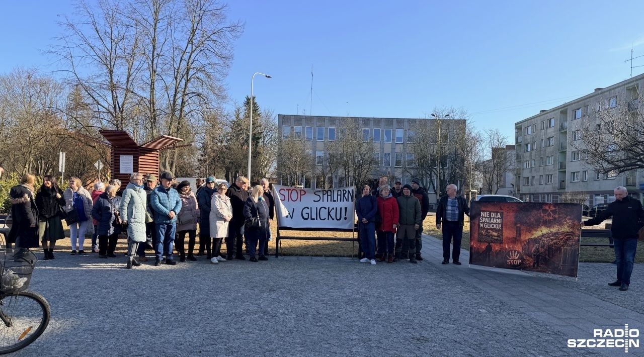 "Stop spalarni" - protest mieszkańców Glicka [ZDJĘCIA]