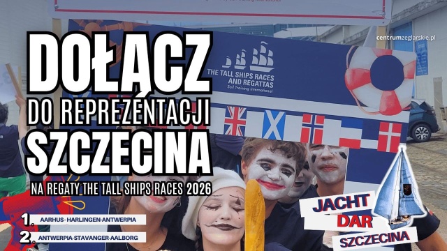 Poszukiwana jest załoga, która na pokładzie Daru Szczecina weźmie udział w regatach The Tall Ships Races 2026.