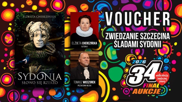Radio Szczecin gra z Wielką Orkiestrą Świątecznej Pomocy. W tym roku licytujemy spacer śladami Sydonii von Bork i udział w audiobooku Pogodny 2.0.