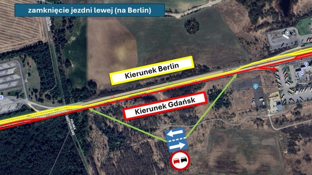 Zmiana organizacji ruchu na autostradzie A6. Chodzi o odcinek od stacji paliw Orlen do granicy państwa - mówi Mateusz Grzeszczuk z Generalnej Dyrekcji Dróg Krajowych i Autostrad w Szczecinie.