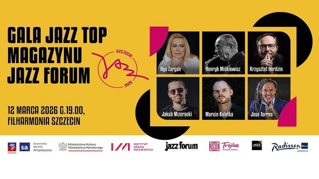 Gala Jazz Top Magazynu Jazz Forum w szczecińskiej filharmonii. To organizowany od 1983 roku najważniejszy, doroczny ranking polskiego jazzu, wyłaniający najlepszych muzyków i wydarzenia minionego roku.