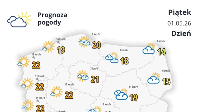 Jak informuje Instytut Meteorologii i Gospodarki Wodnej, przeważający obszar Europy znajduje się w zasięgu rozległego wyżu rozciągającego się od zachodnich rejonów Afryki po Rosję.