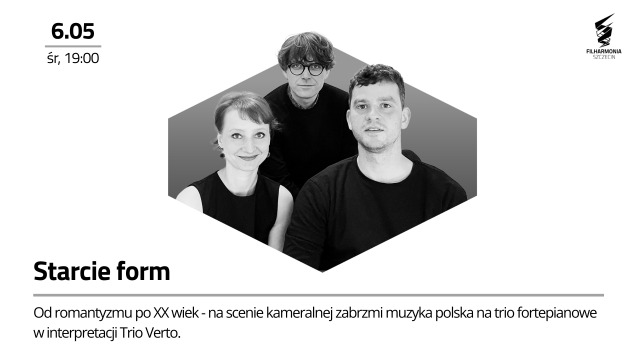 Wykonują najważniejsze arcydzieła światowej muzyki kameralnej. Ich starannie przemyślane recitale są gorąco oklaskiwane w prestiżowych salach koncertowych Europy, Azji oraz obu Amerykach. W środę w Filharmonii im. Mieczysława Karłowicza w Szczecinie zagra słynne polskie Trio Verto.