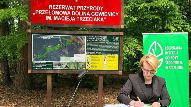 Ma chronić wyjątkowe walory przyrodnicze Doliny Gowienicy. Niedaleko Babigoszczy podpisano akt ustanowienia nowego rezerwatu przyrody. To prawie 90 hektarowy obszar położony wzdłuż rzeki w gminach Stepnica i Przybiernów.