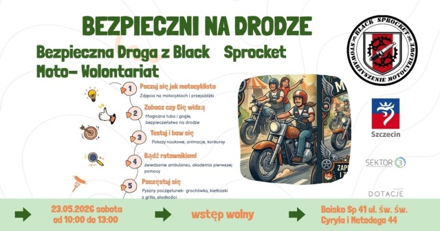 Tematyka pikniku na boisku SP nr 41 w Szczecinie skupi się na problemie widoczność pieszych i rowerzystów.