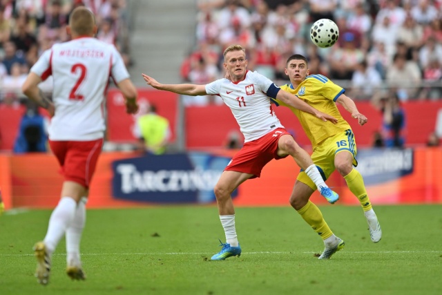 Piłkarska reprezentacja Polski przegrała z Ukrainą 0:2 w towarzyskim meczu we Wrocławiu.