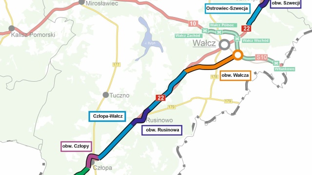 Jest pozwolenie na rozbudowę drogi krajowej 22 Człopa - Wałcz. To ponad 15,5 kilometrowy odcinek trasy.