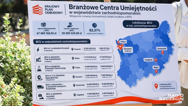 Ponad 200 osób przeszło szkolenia w Branżowych Centrach Umiejętności w Szczecinie. Pozostałe placówki tego typu w Zachodniopomorskiem powstały w Policach, Czaplinku, Wałczu i Szczecinku.