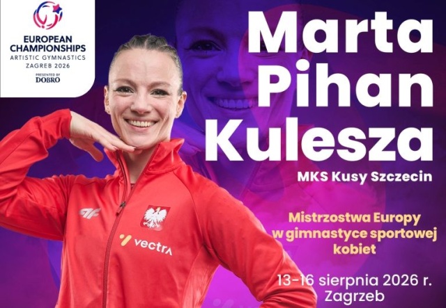 Marta Pihan-Kulesza z Kusego Szczecin najwyżej sklasyfikowaną Polką w Mistrzostwach Europy w gimnastyce sportowej w Zagrzebiu.
