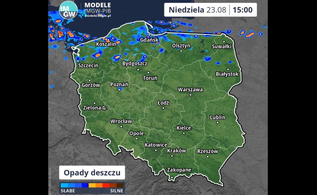 Będzie chłodno, a nad morzem spodziewane są burze. Tak ma przebiegać reszta niedzieli. Nie należy spodziewać się jednak gwałtownych zjawisk pogodowych.