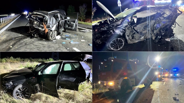 Śmiertelny wypadek na obwodnicy Stargardu. BMW miało jechać 270 km/h [ZDJĘCIA]