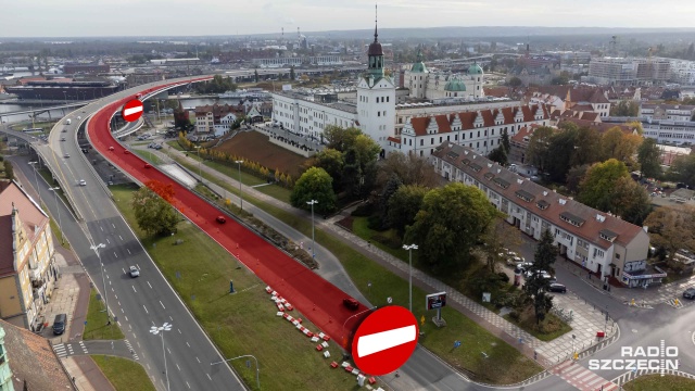 Przed kierowcami kolejny weekendowy etap remontu szczecińskiej Trasy Zamkowej. To też oznacza całkowite zamknięciejej jej nitki wyjazdowej w kierunku prawobrzeża. Prace drogowe rozpoczną się w piątek o godzinie 22.00 i potrwają prawdopodobnie do godzin porannych w poniedziałek.