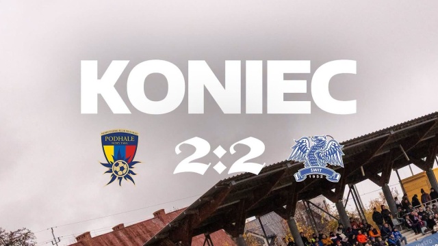 Cenny punkt piłkarzy Świtu w II lidze. Szczecinianie zremisowali na wyjeździe z Podhalem Nowy Targ 2:2 w 14 kolejce rozgrywek.