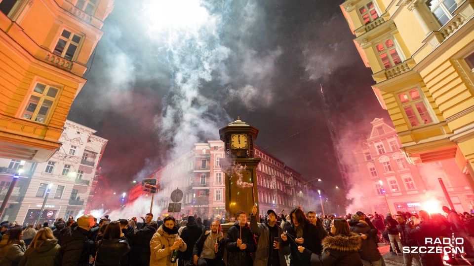 Szczecin przywitał 2026 rok [WIDEO, ZDJĘCIA]