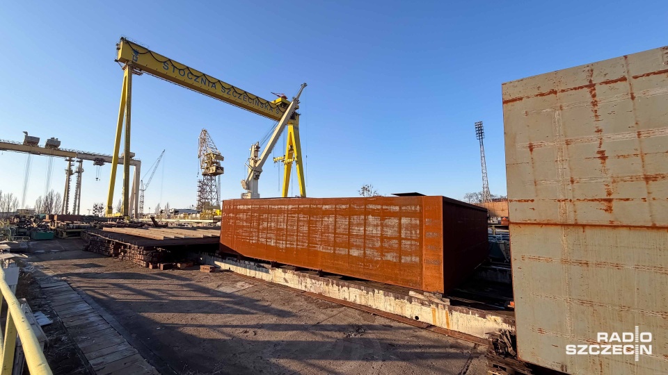 "Coś, co nam dzisiaj zawadza" - stępka odnaleziona na terenie Stoczni Szczecińskiej [ZDJĘCIA]