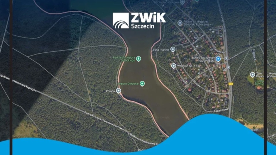 Trwa dolewanie wody do jeziora Głębokiego