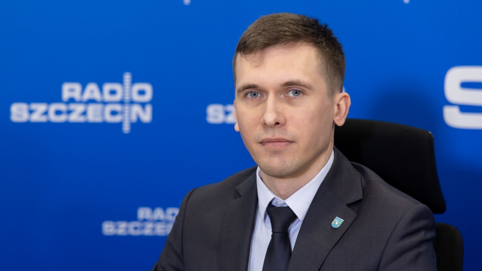 Bartosz Biegus, wójt gminy Stare Czarnowo. Fot. Robert Stachnik [Radio Szczecin]