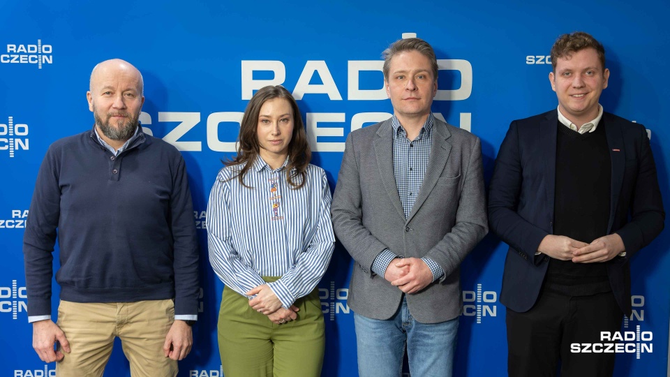 Olga Śliwowska, Andrzej Radziwinowicz, Marek Duklanowski, Jakub Korczyński. Fot. Robert Stachnik [Radio Szczecin]