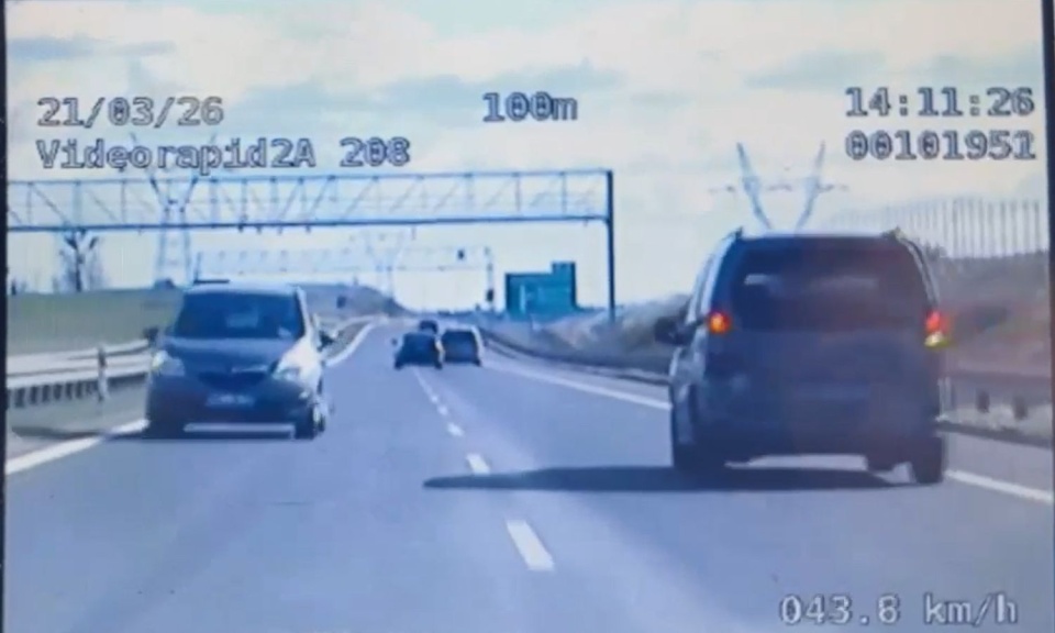 Niemiecki kierowca jechał pod prąd drogą ekspresową S3 [WIDEO]