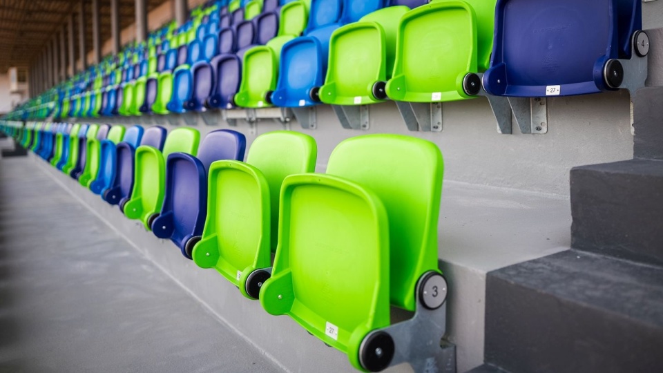 Tak prezentuje się wyremontowana trybuna na stadionie przy ul. Litewskiej [ZDJĘCIA]