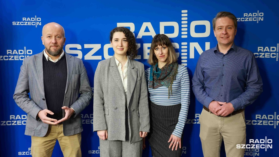 Andrzej Radziwinowicz, Marek Duklanowski, Agnieszka Chmurska, Marta Kubiś. Fot. Robert Stachnik [Radio Szczecin]