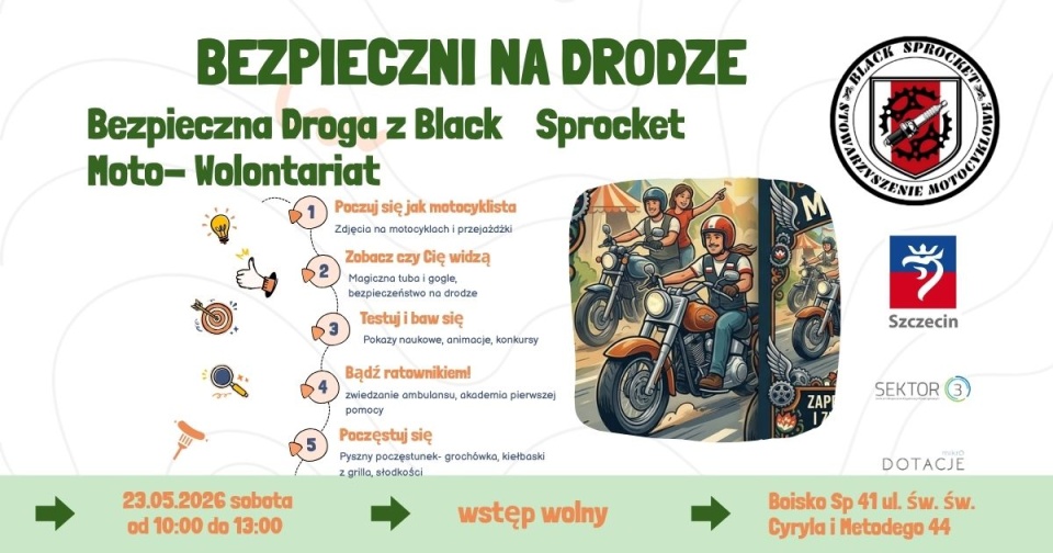 Motocykliści będą uczyć bezpieczeństwa na drodze