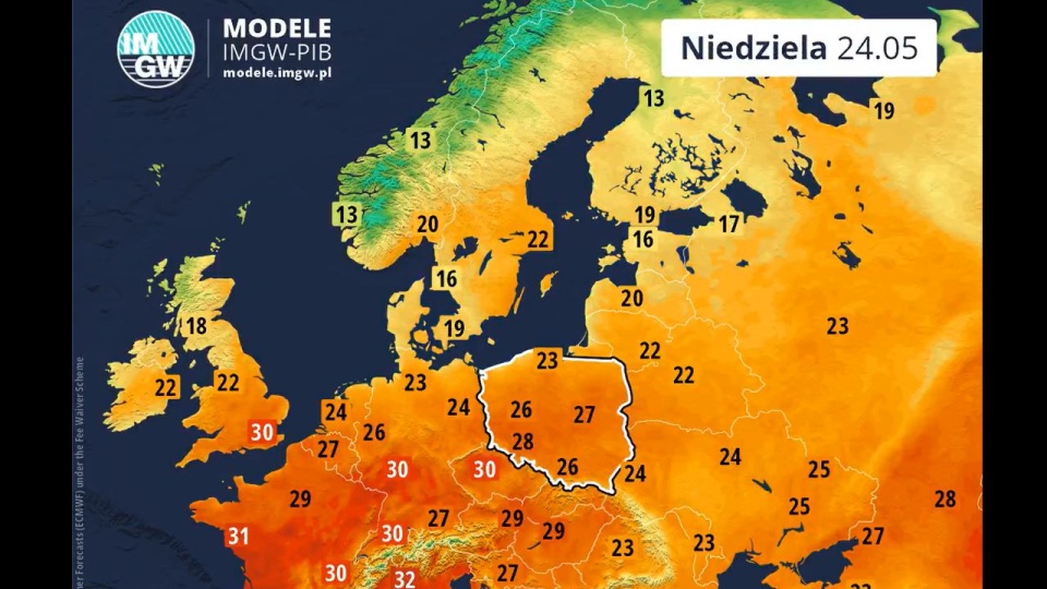 Prognoza pogody na 24 i 25 maja [WIDEO]