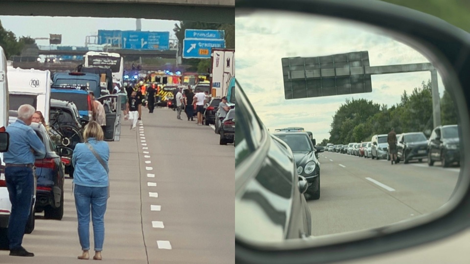 Wypadek na A11 w stronę Szczecina