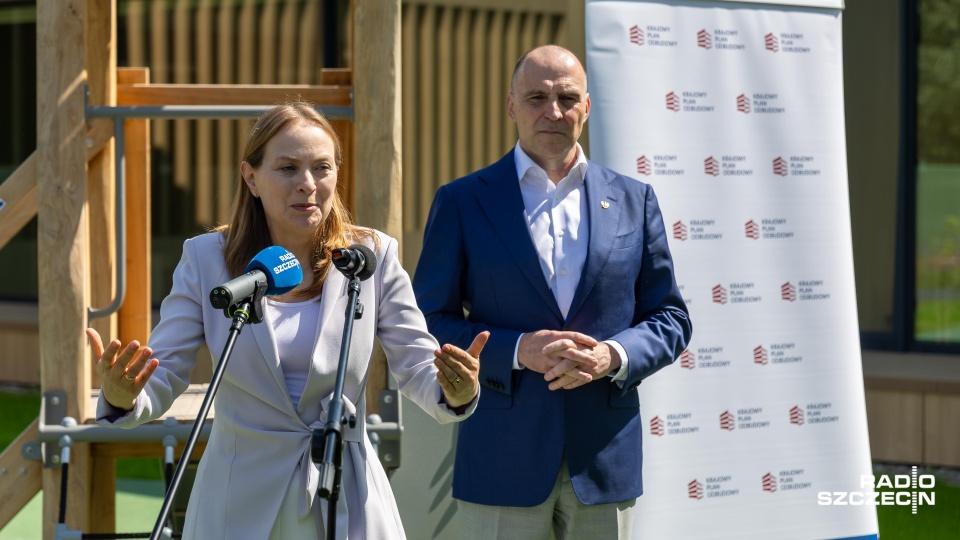 Katarzyna Pełczyńska-Nałęcz, Adam Rudawski. Fot. Robert Stachnik [Radio Szczecin]