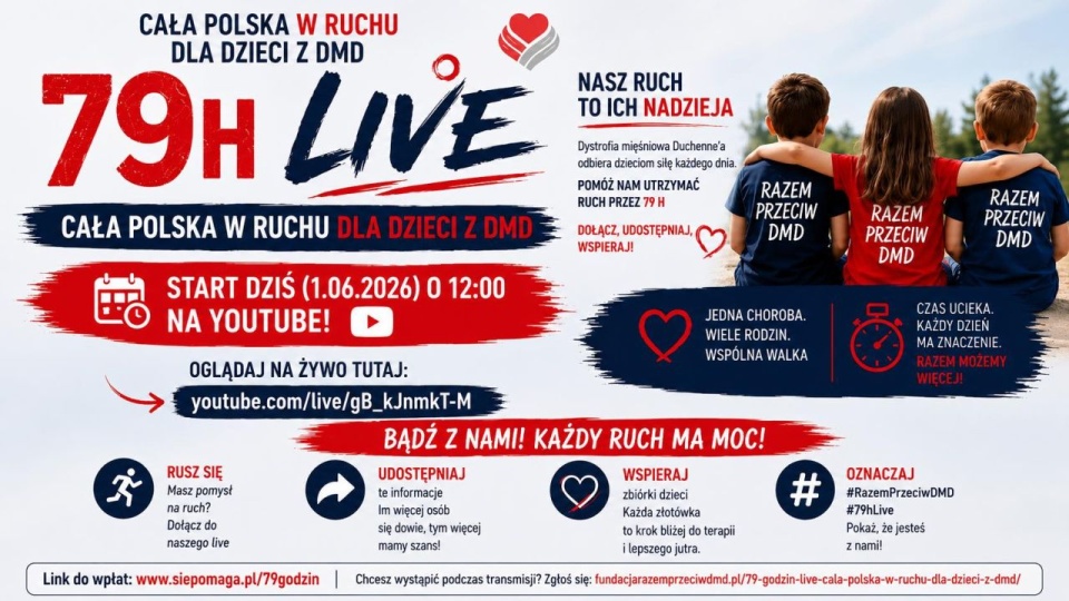 79 godzin w ruchu. W sztafecie dla chorych dzieci