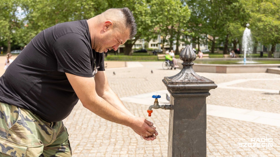 Kurtyny wodne i poidełka w Szczecinie