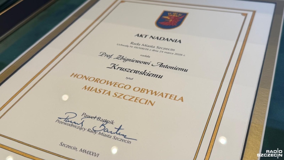 Szczecin ma nowego Honorowego Obywatela [ZDJĘCIA]