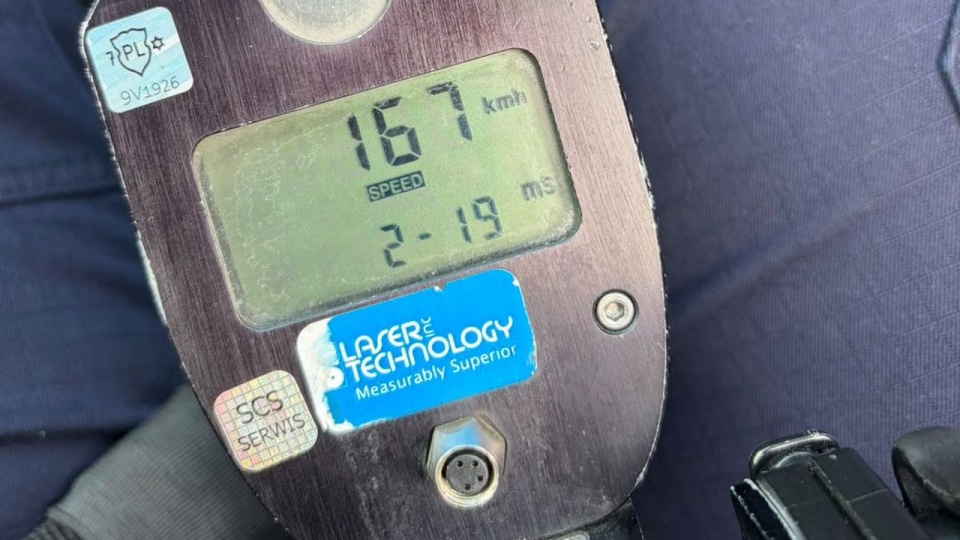 Jechał prawie 170 km/h i stracił prawo jazdy