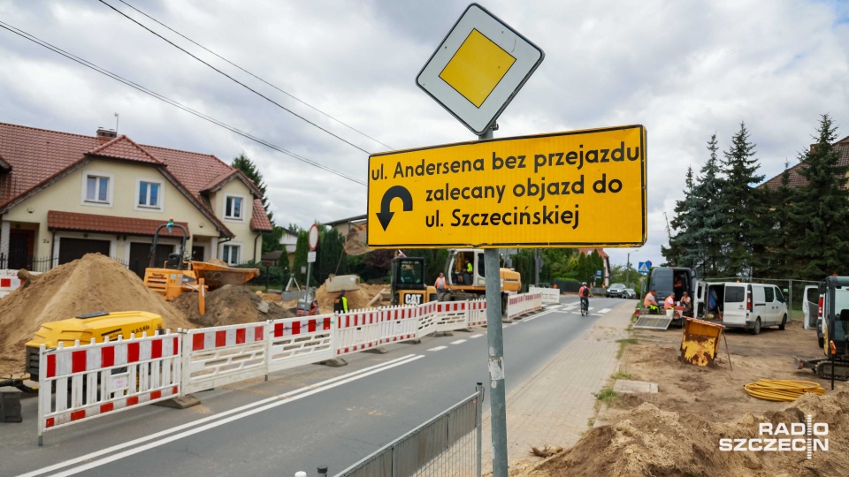 Zmiany drogowe na ulicy Andersena [ZDJĘCIA]