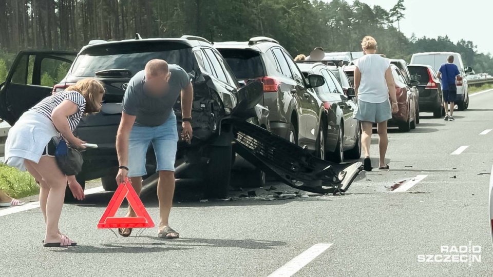 Kolizja na S3, tworzą się korki