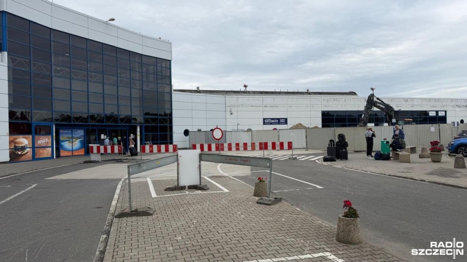 Terminal lotniczy w Goleniowie z poślizgiem [ZDJĘCIA]