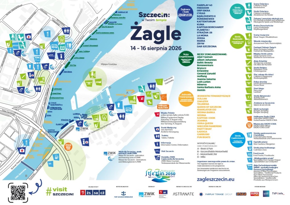 Mapa wydarzenia Żagle 2026