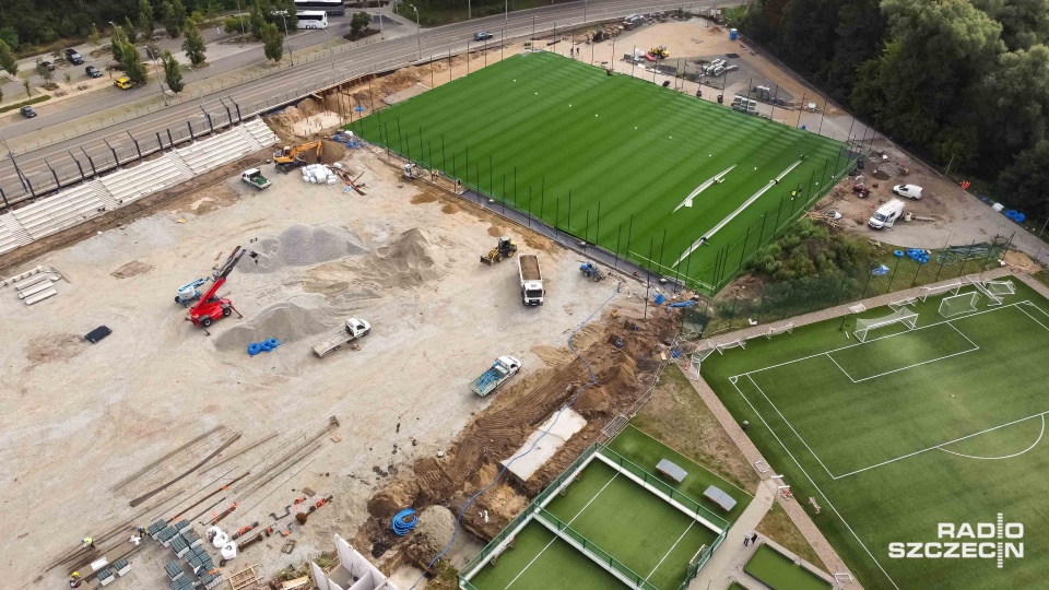Piłkarze Arkonii Szczecin poczekają na nowy stadion do października [WIDEO, ZDJĘCIA]
