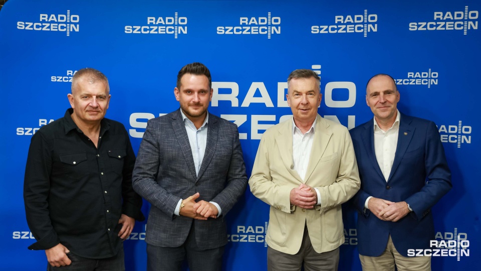 Bartosz Arłukowicz, Dariusz Wieczorek, Adam Rudawski, Krzysztof Romianowski. Fot. Robert Stachnik [Radio Szczecin]