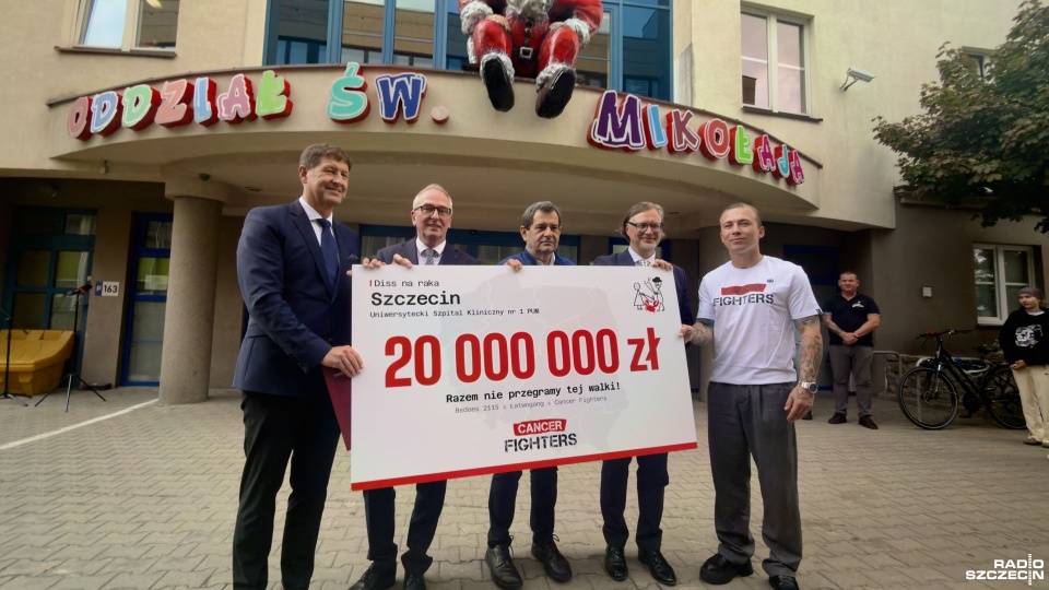 20 mln złotych od Cancer Fighters dla "Kliniki Świętego Mikołaja"