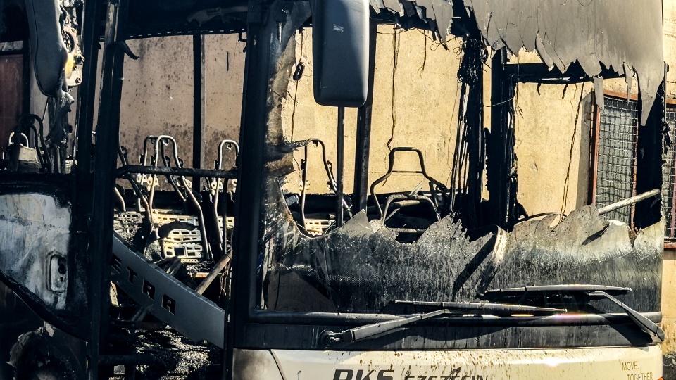 Policja: pożar autobusów to nie było podpalenie [ZDJĘCIA]