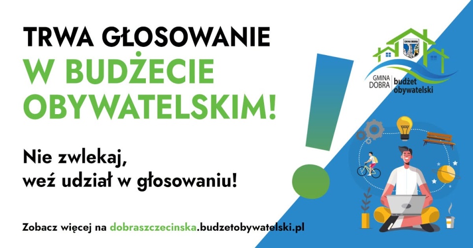 Ostatnia szansa na głosowanie w budżecie obywatelskim w gminie Dobra